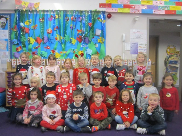 Elm class christmas Jumper Day 2015